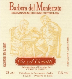 Production Barbera del Monferrato